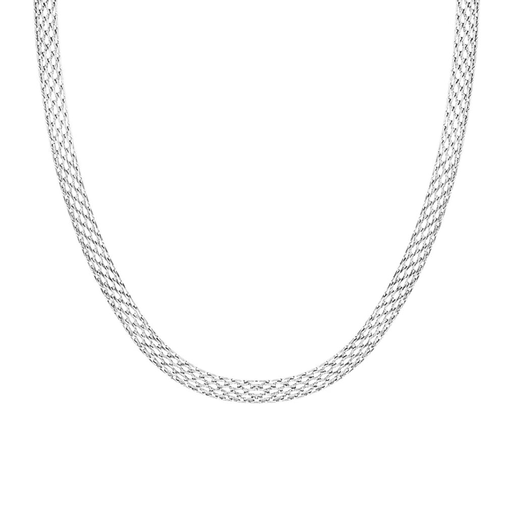 AURELIA MESH SILVER NECKLACE