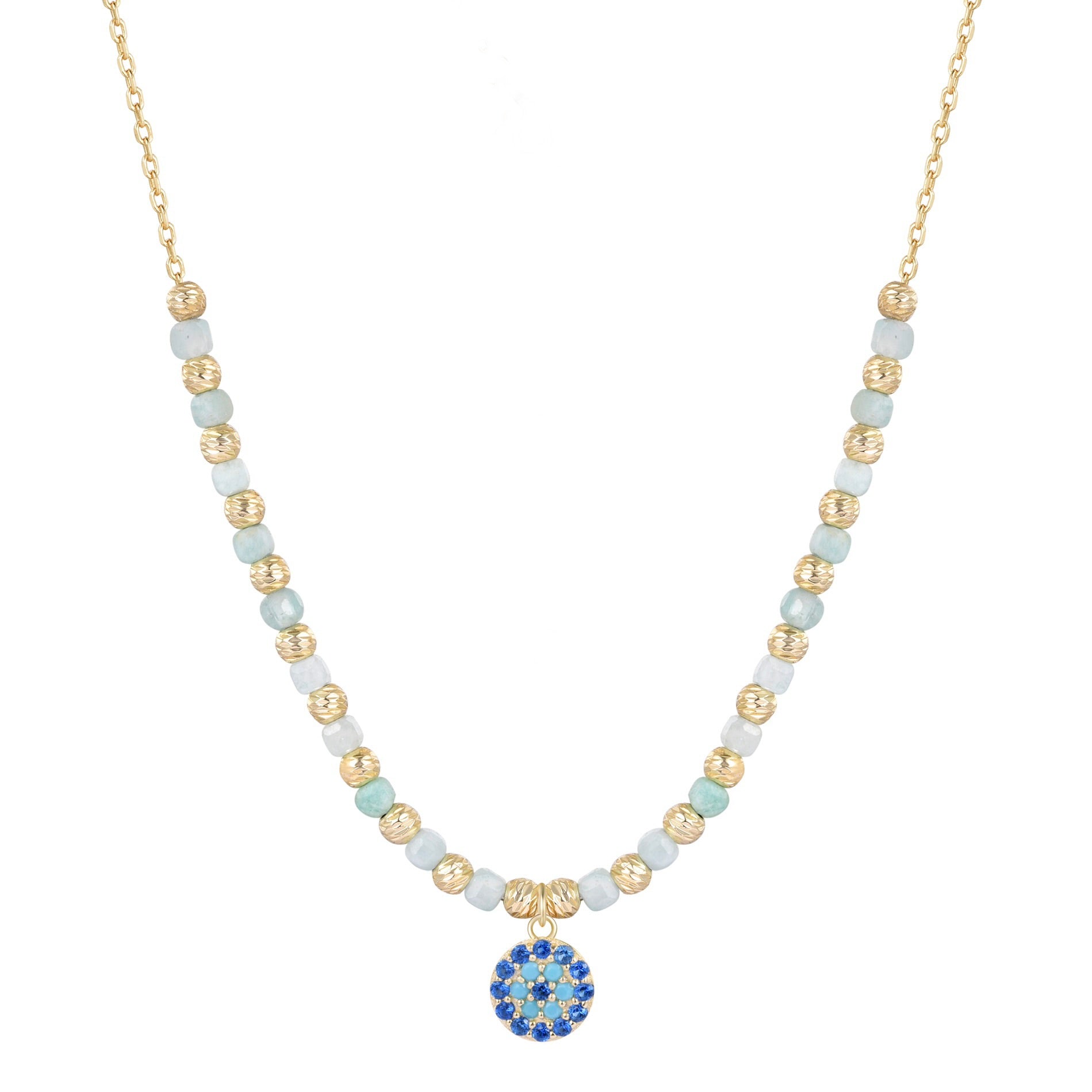 AYLA EVIL EYE GOLD NECKLACE