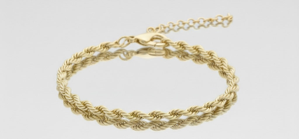 CLASSIC ROPE 3MM GOLD BRACELET