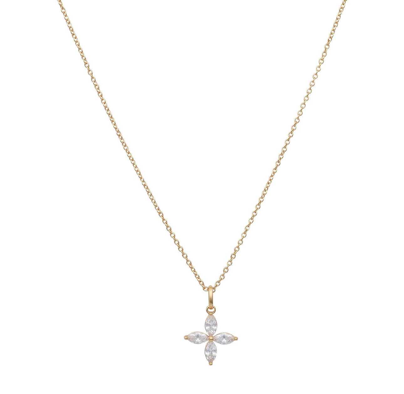 BLOSSOM FLOWER GOLD NECKLACE