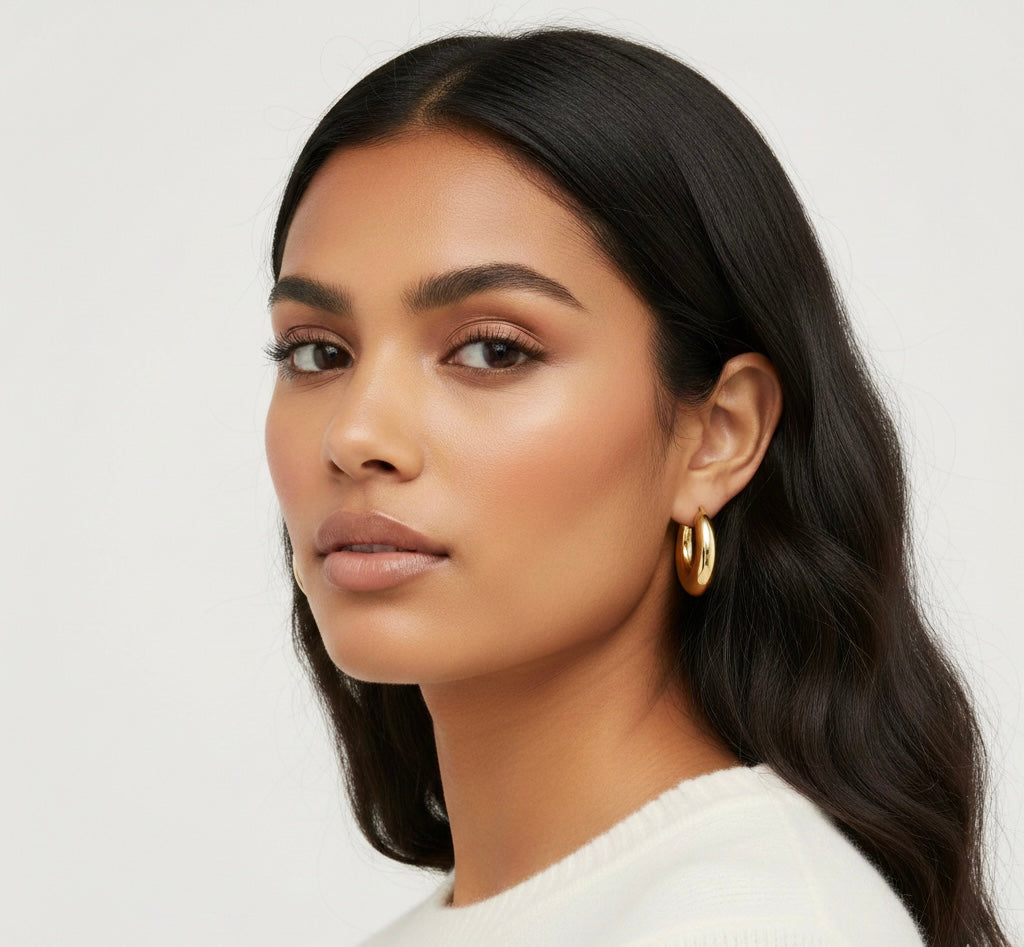 ALBA HOOP GOLD EARRINGS