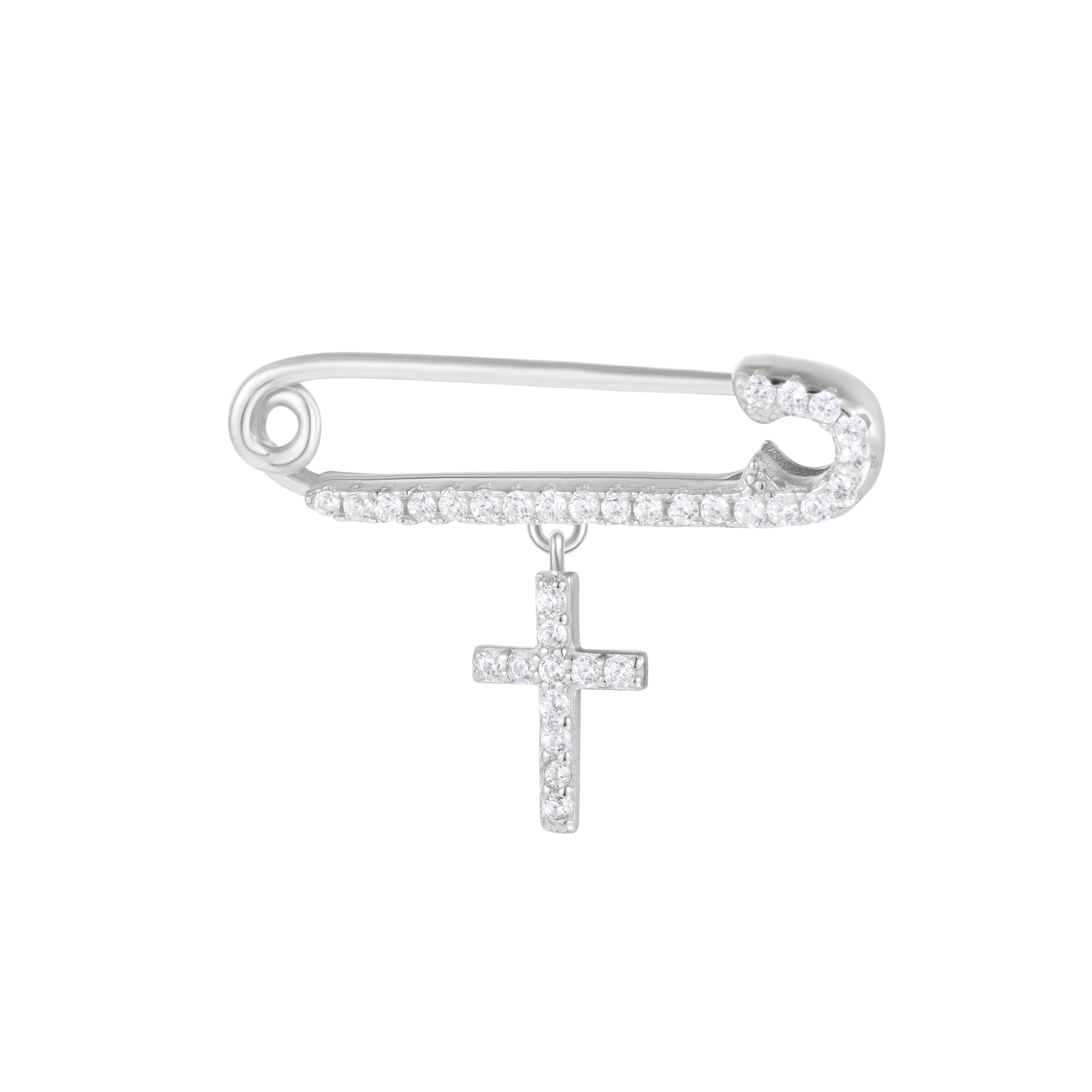 Cross Baby Silver Pin