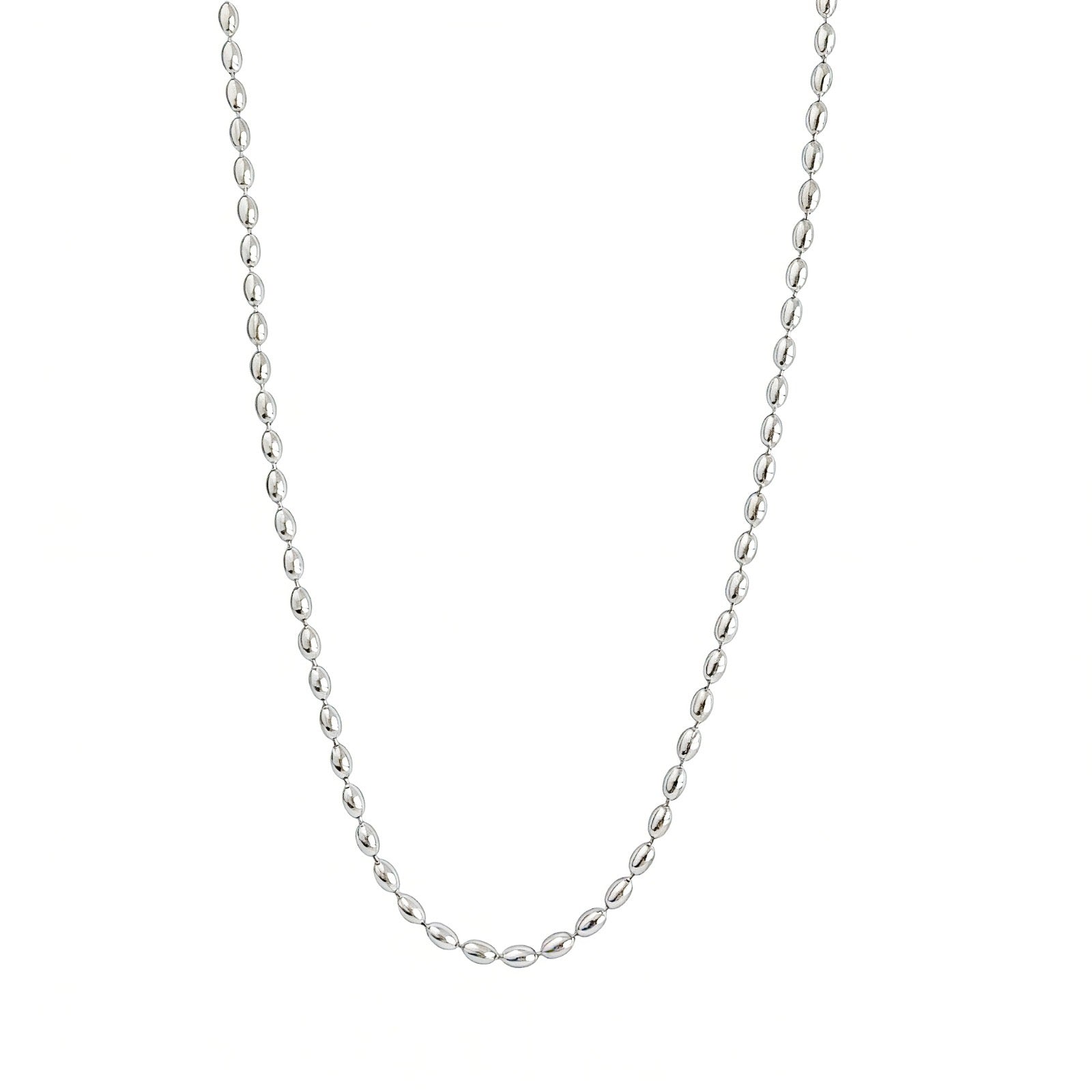 LILA BEAD SILVER NECKLACE