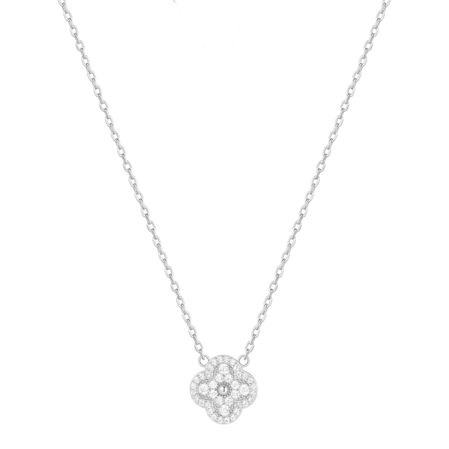 ARYA MINI CLOVER SILVER NECKLACE