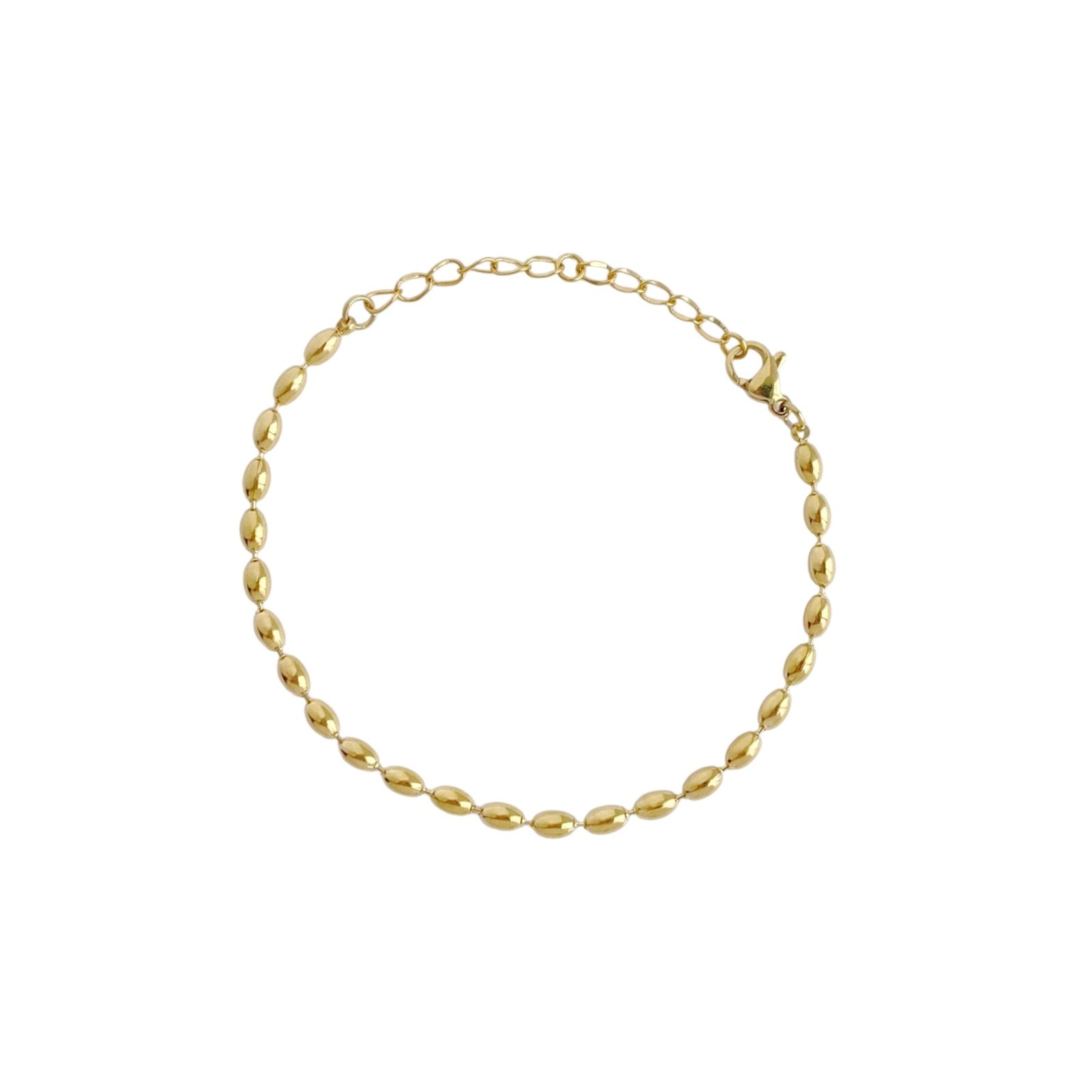 LILA BEAD GOLD BRACELET