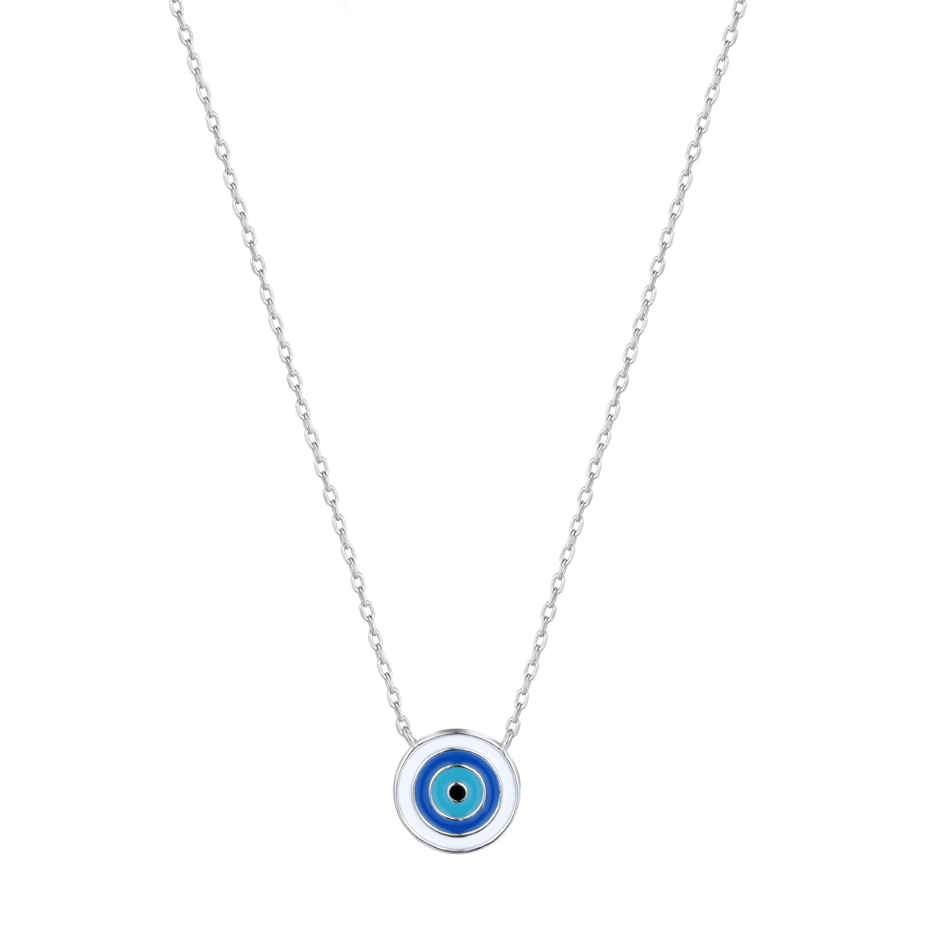 AMIRA EVIL EYE SILVER NECKLACE