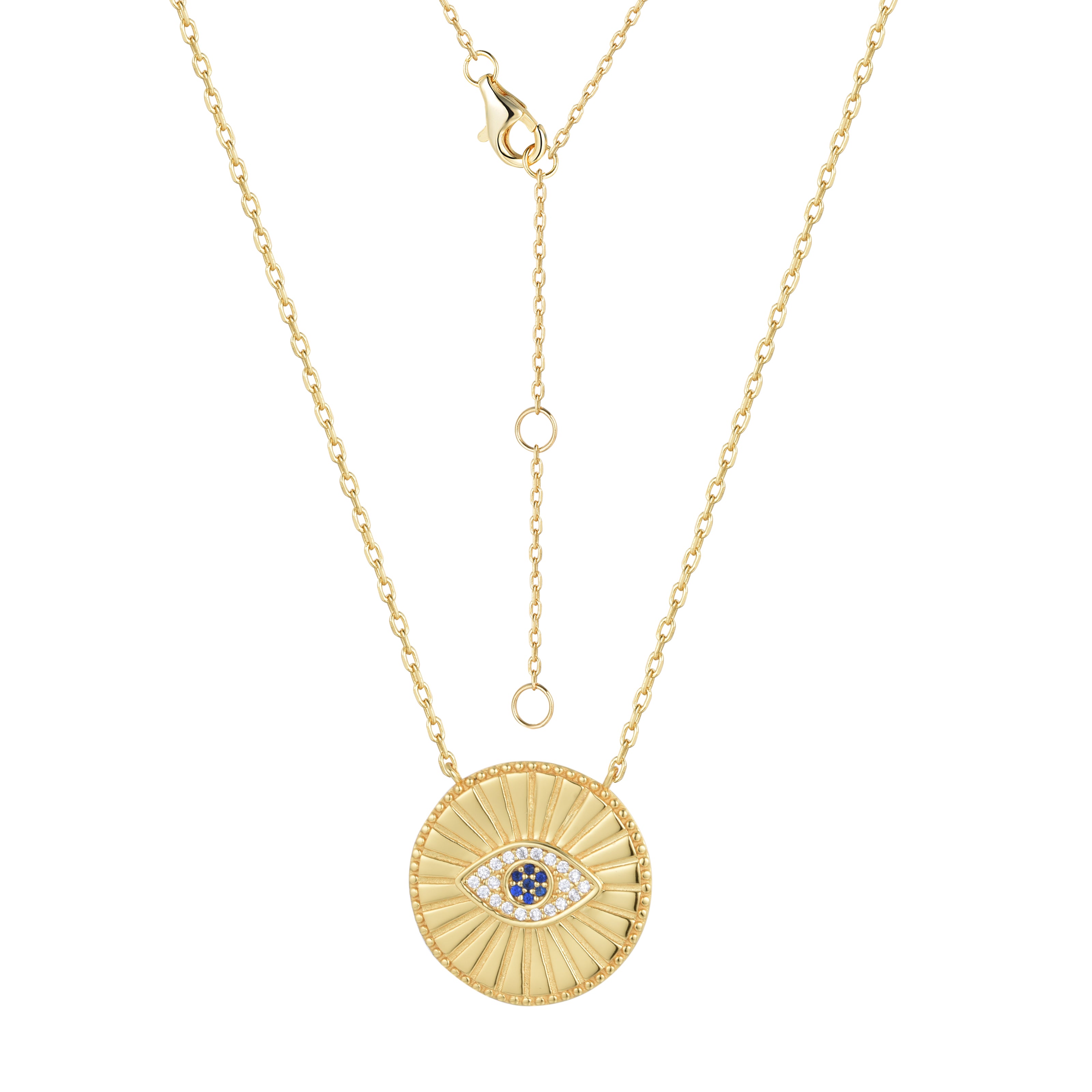 AMINAH EVIL EYE GOLD NECKLACE