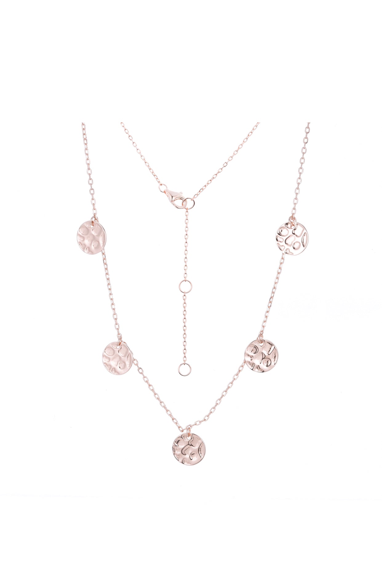 SAHARA DISC ROSE GOLD NECKLACE