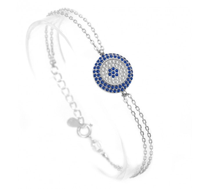 evil eye silver bracelet
