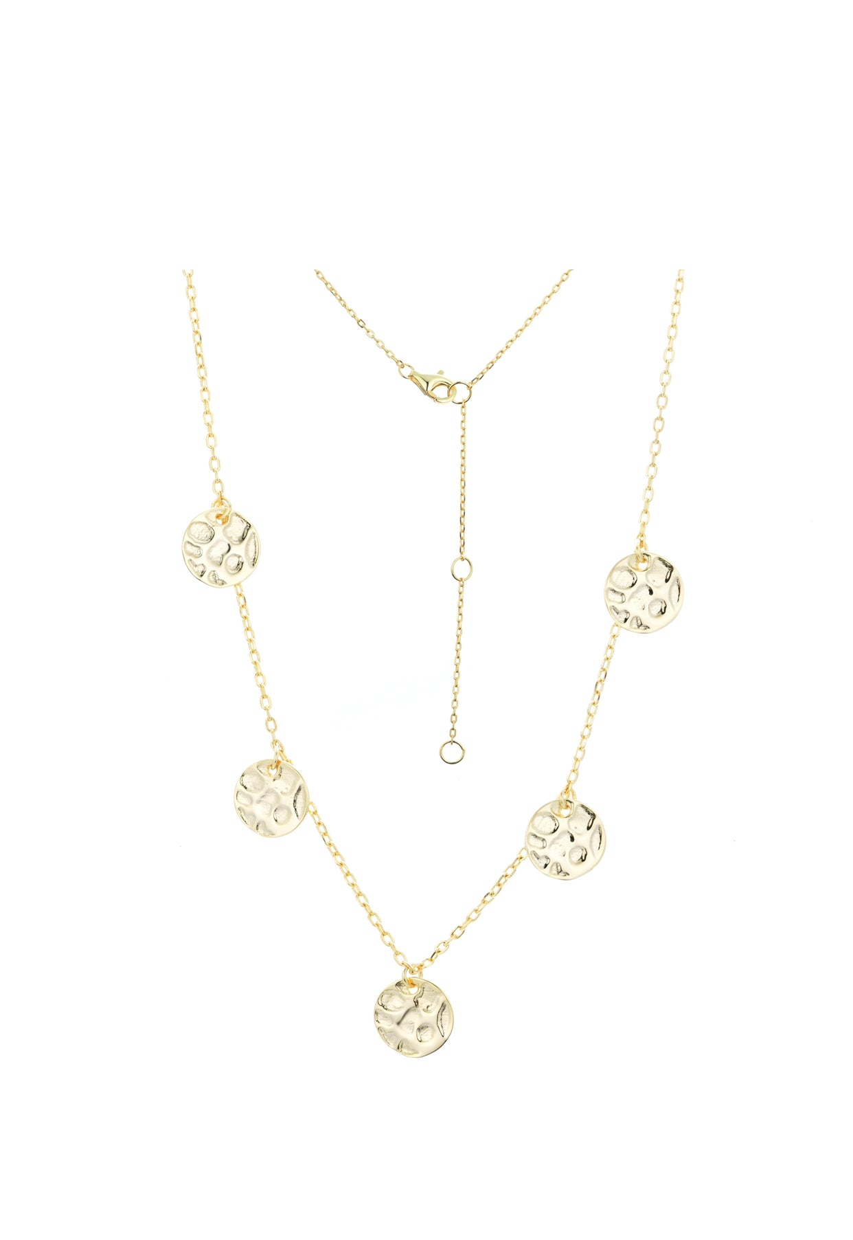 SAHARA DISC GOLD NECKLACE