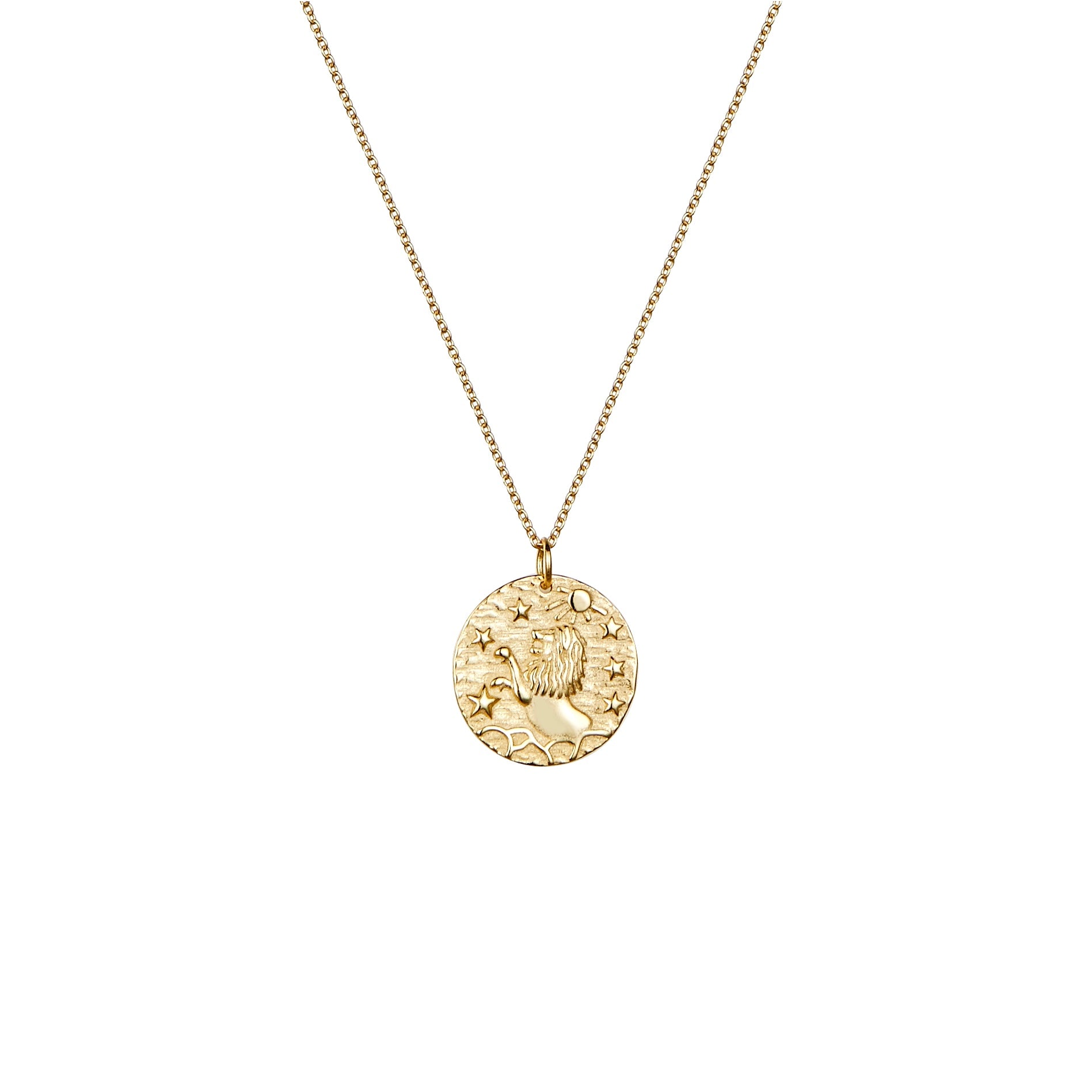 Leo rose gold necklace
