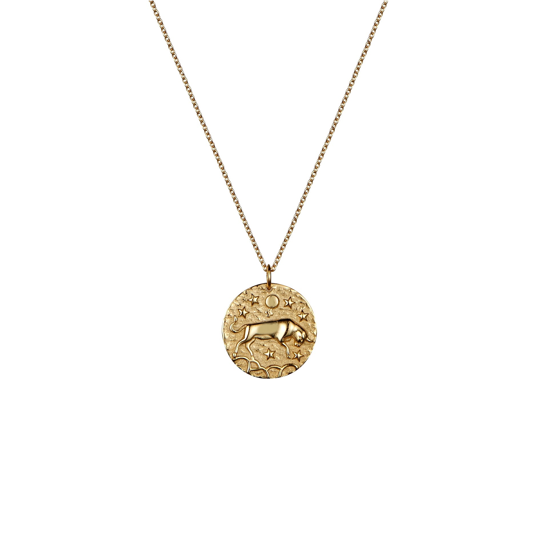 Taurus rose gold zodiac necklace