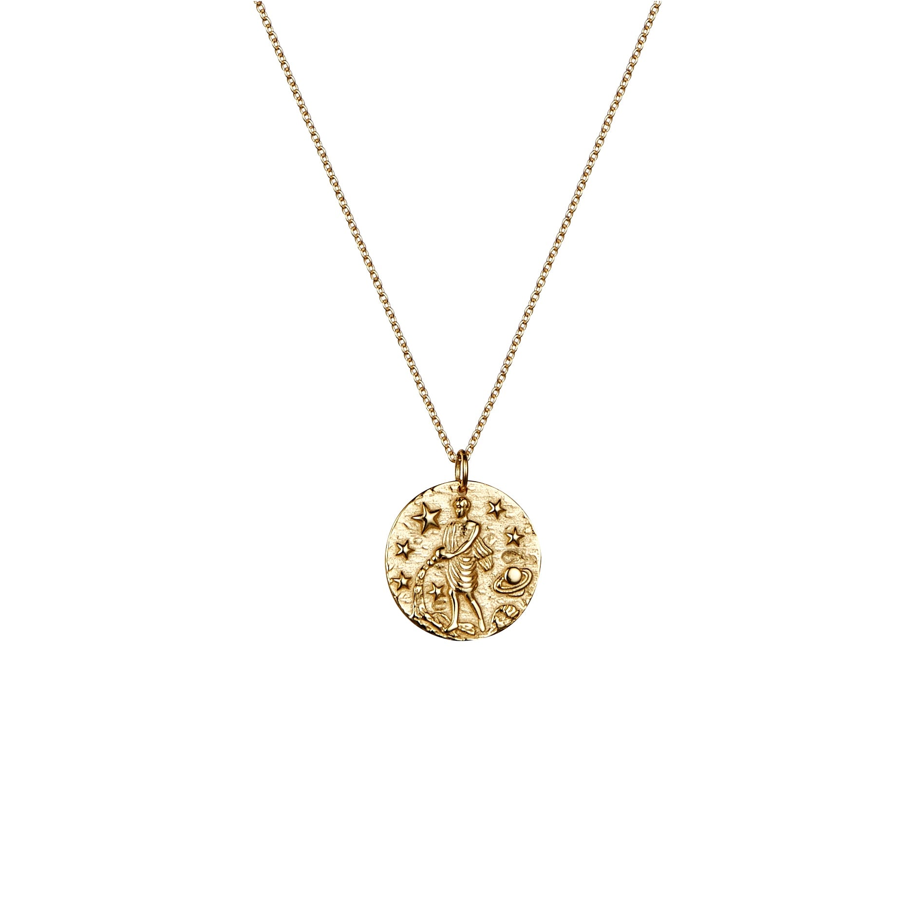 AQUARIUS ZODIAC ROSE GOLD NECKLACE