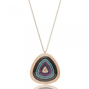 Large evil eye necklace