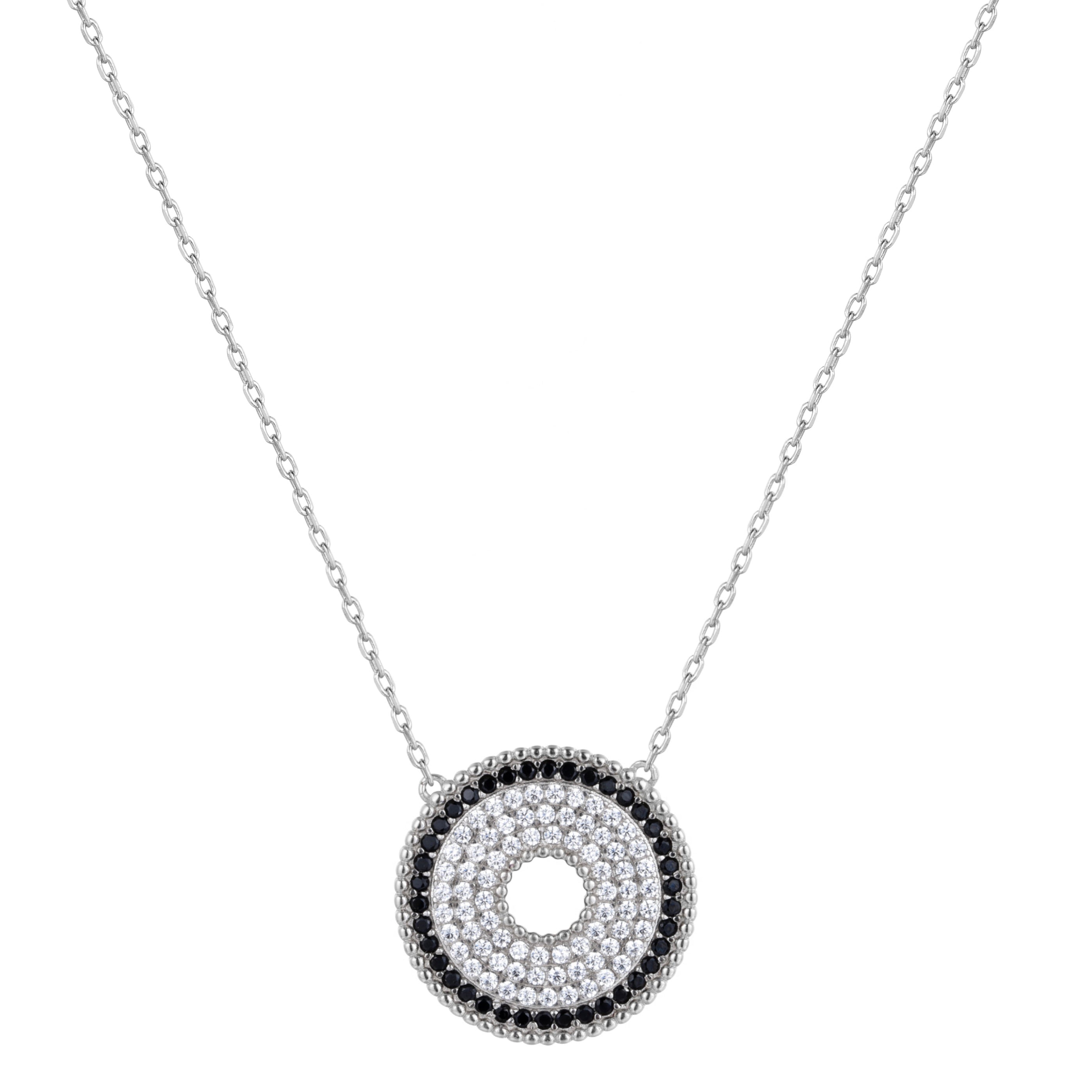 DANA ROUND SILVER NECKLACE