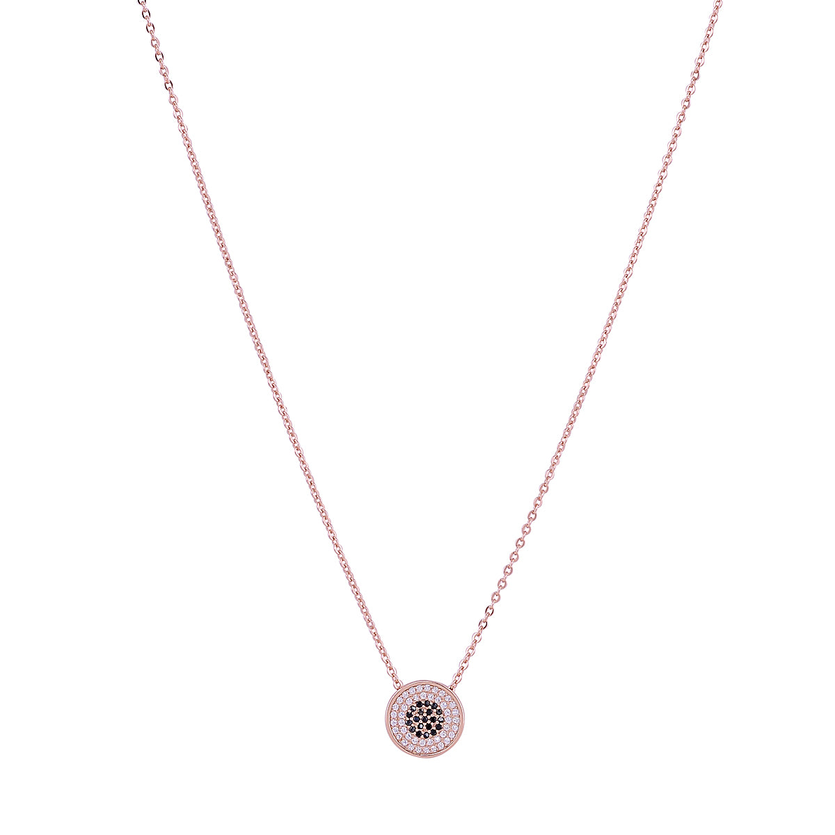 MILA EVIL EYE ROSE GOLD NECKLACE