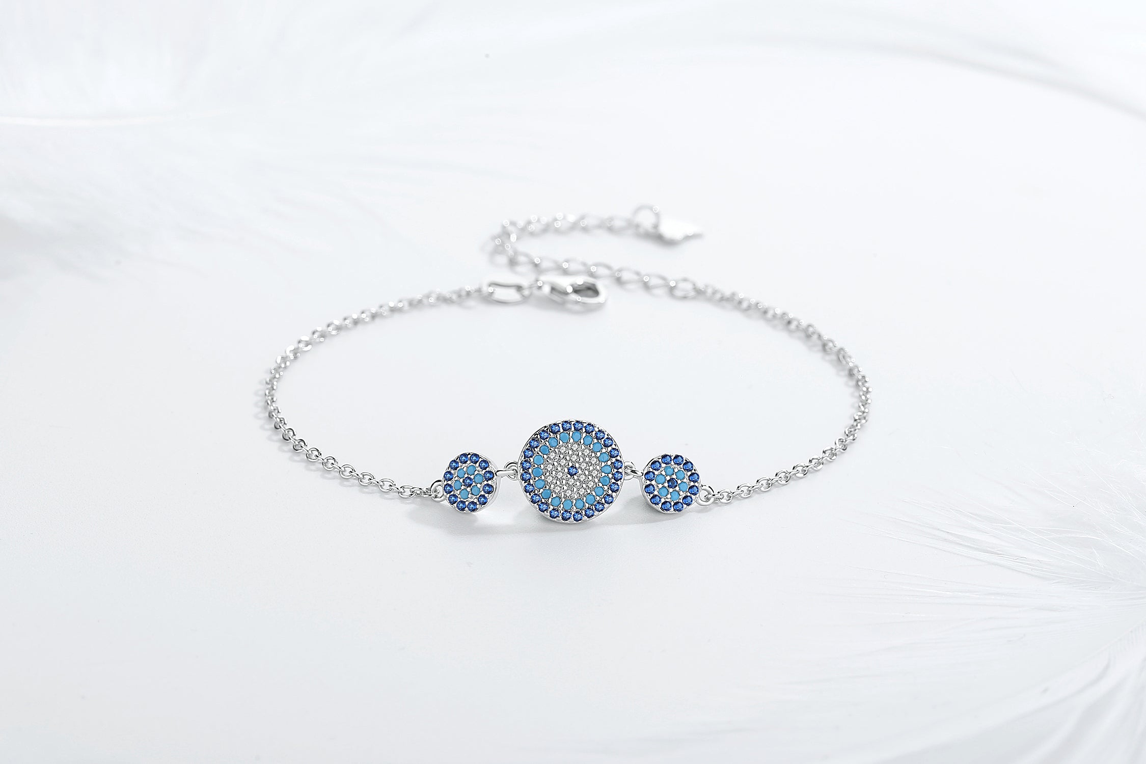 DAYANA EVIL EYE SILVER BRACELET