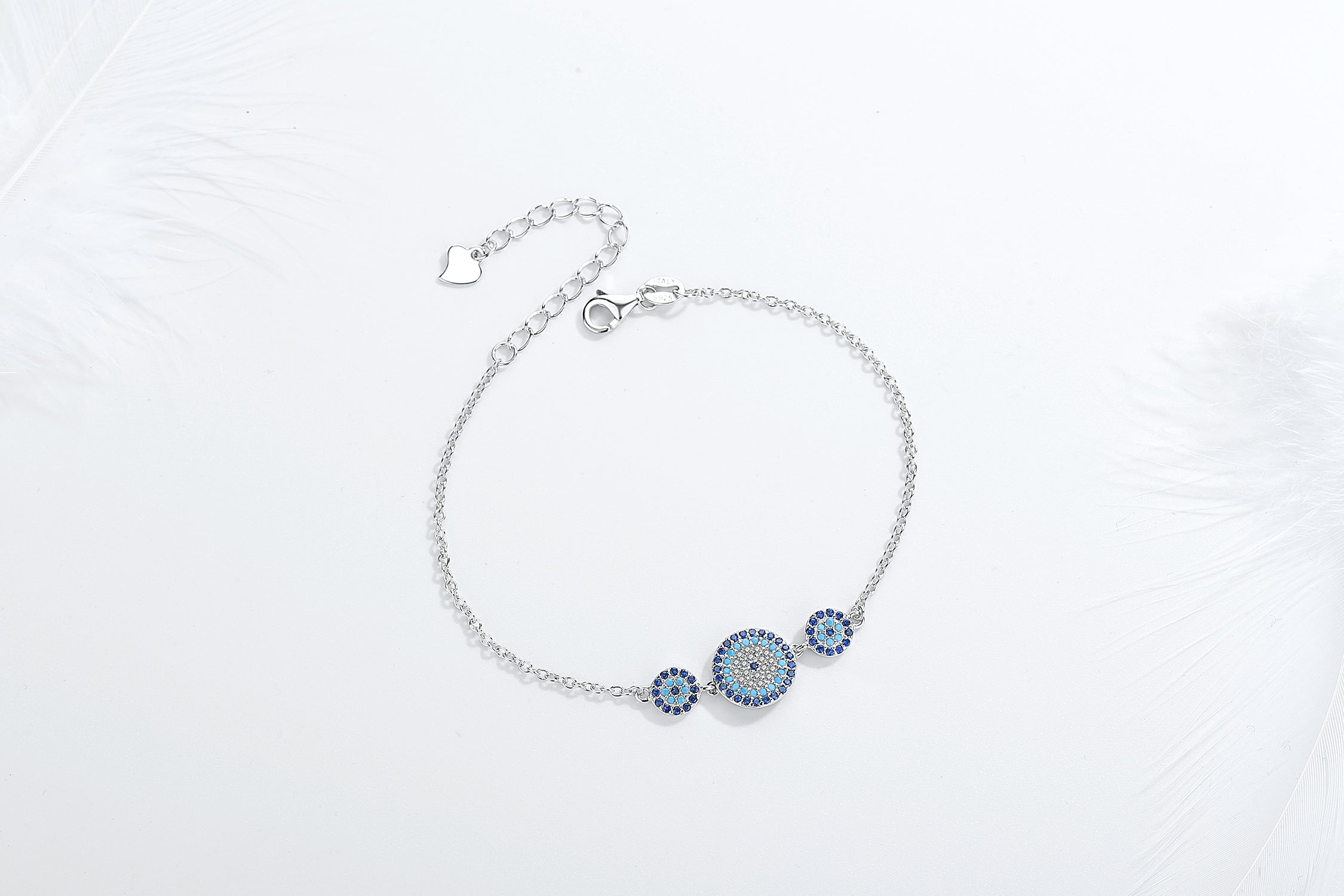 DAYANA EVIL EYE SILVER BRACELET