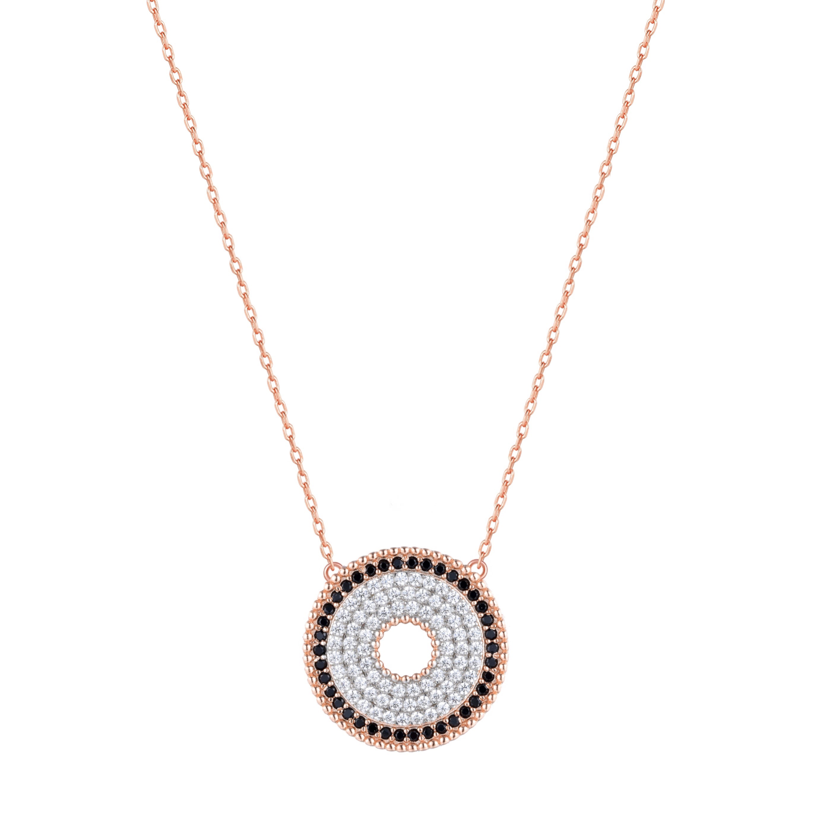 DANA ROUND ROSE GOLD NECKLACE