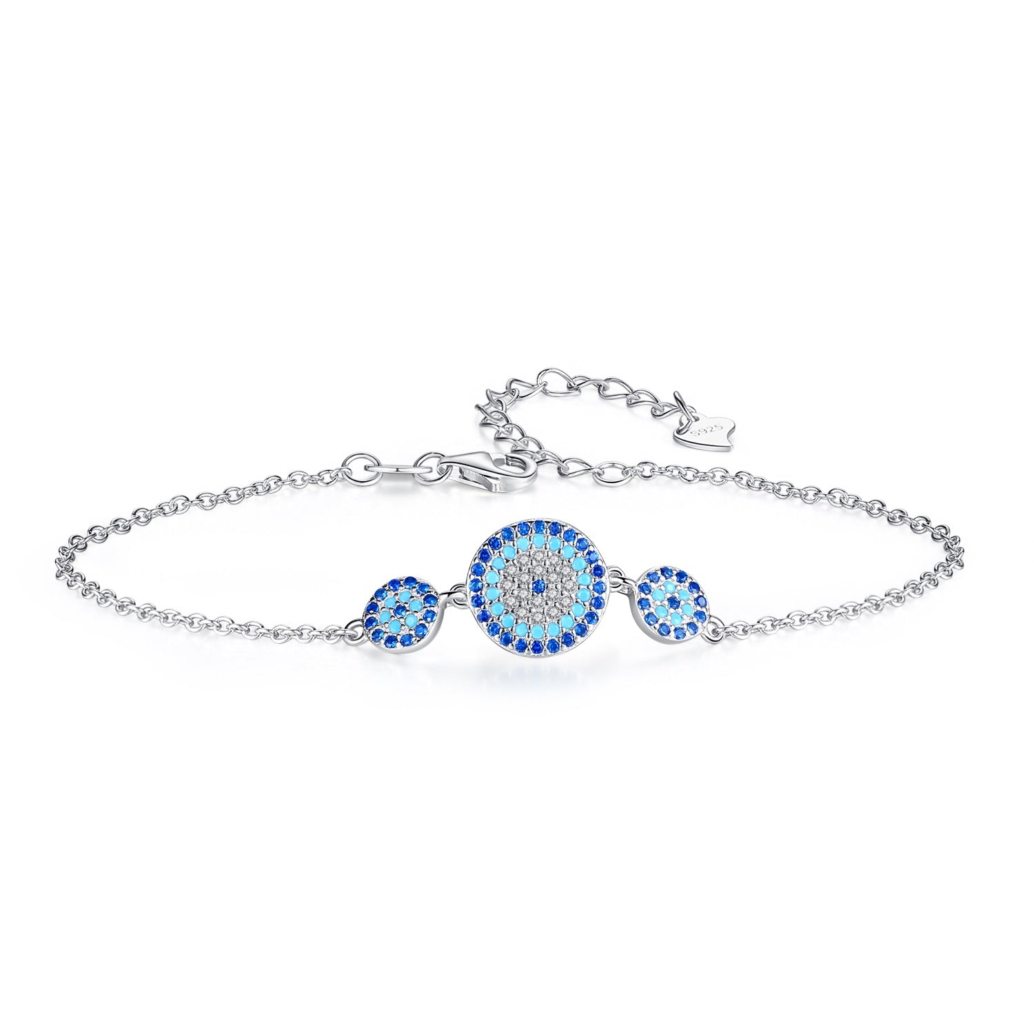 DAYANA EVIL EYE SILVER BRACELET