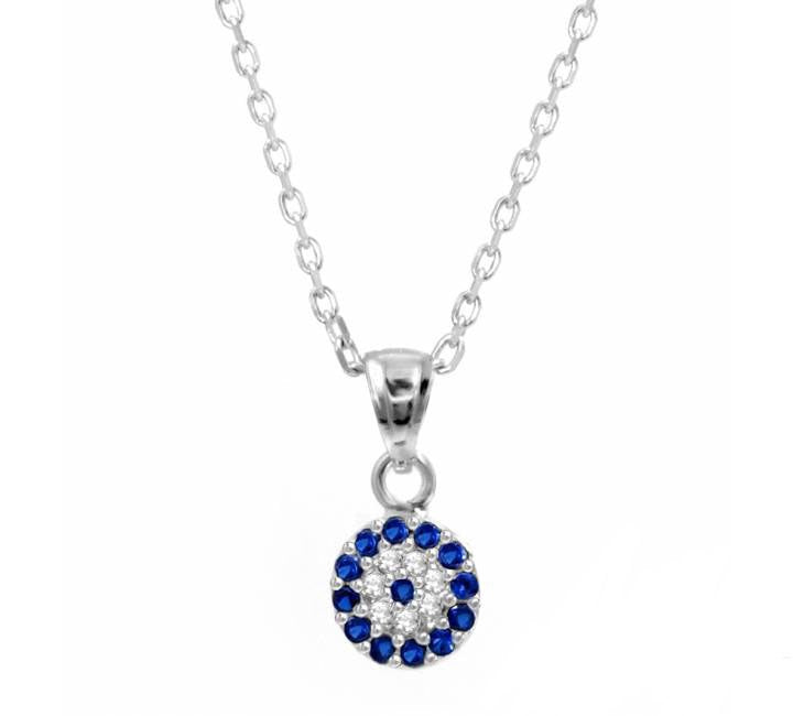mini evil eye necklace