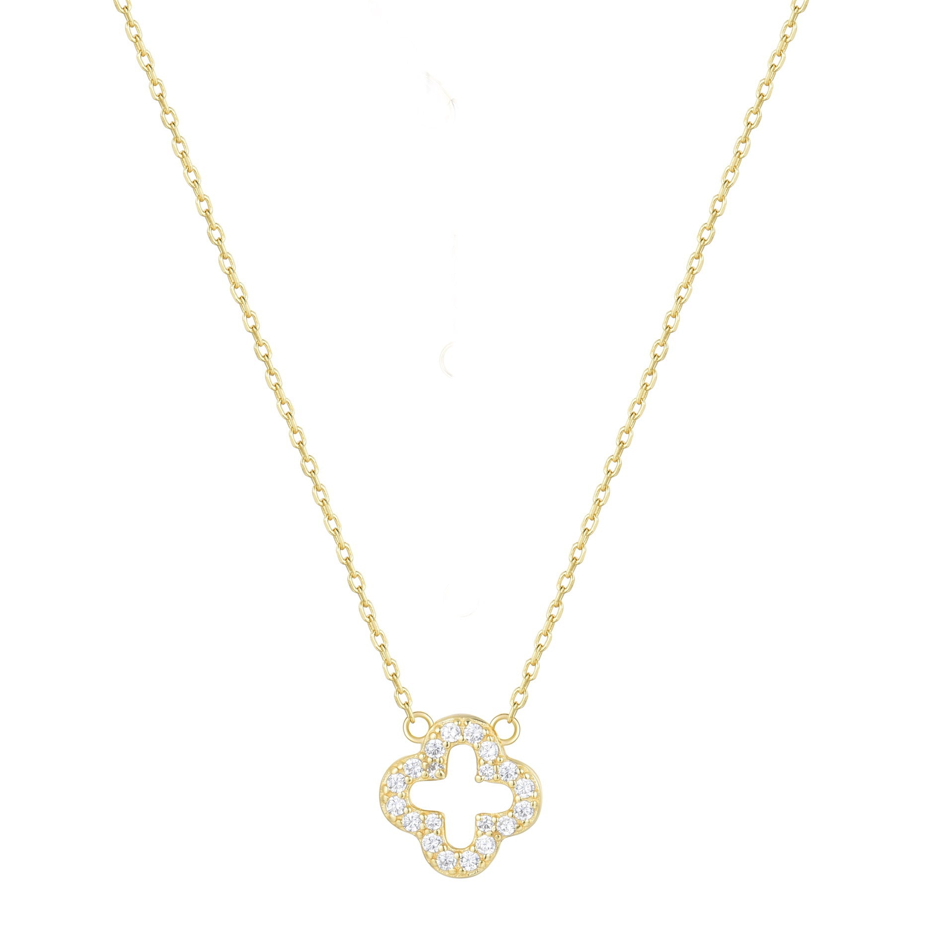KLARA CLOVER GOLD NECKLACE