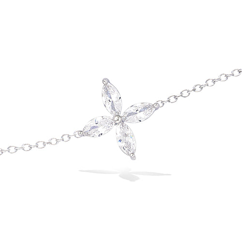 BLOSSOM FLOWER STERLING SILVER BRACELET
