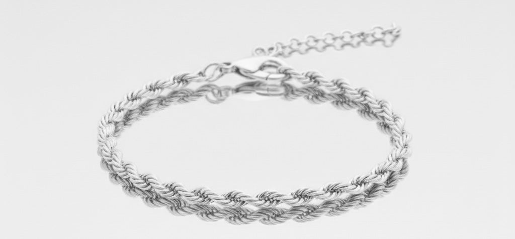 CLASSIC ROPE 3MM SILVER BRACELET