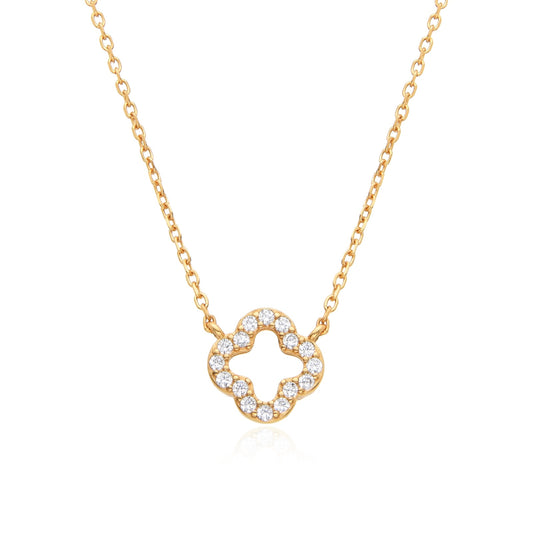 MADISON CLOVER GOLD NECKLACE