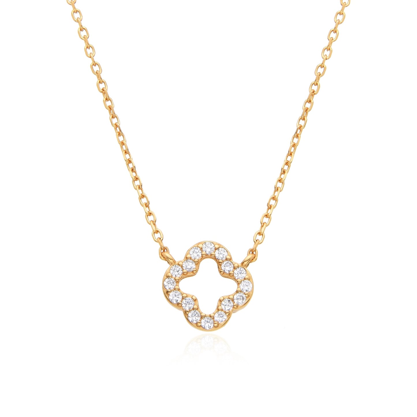 MADISON CLOVER GOLD NECKLACE