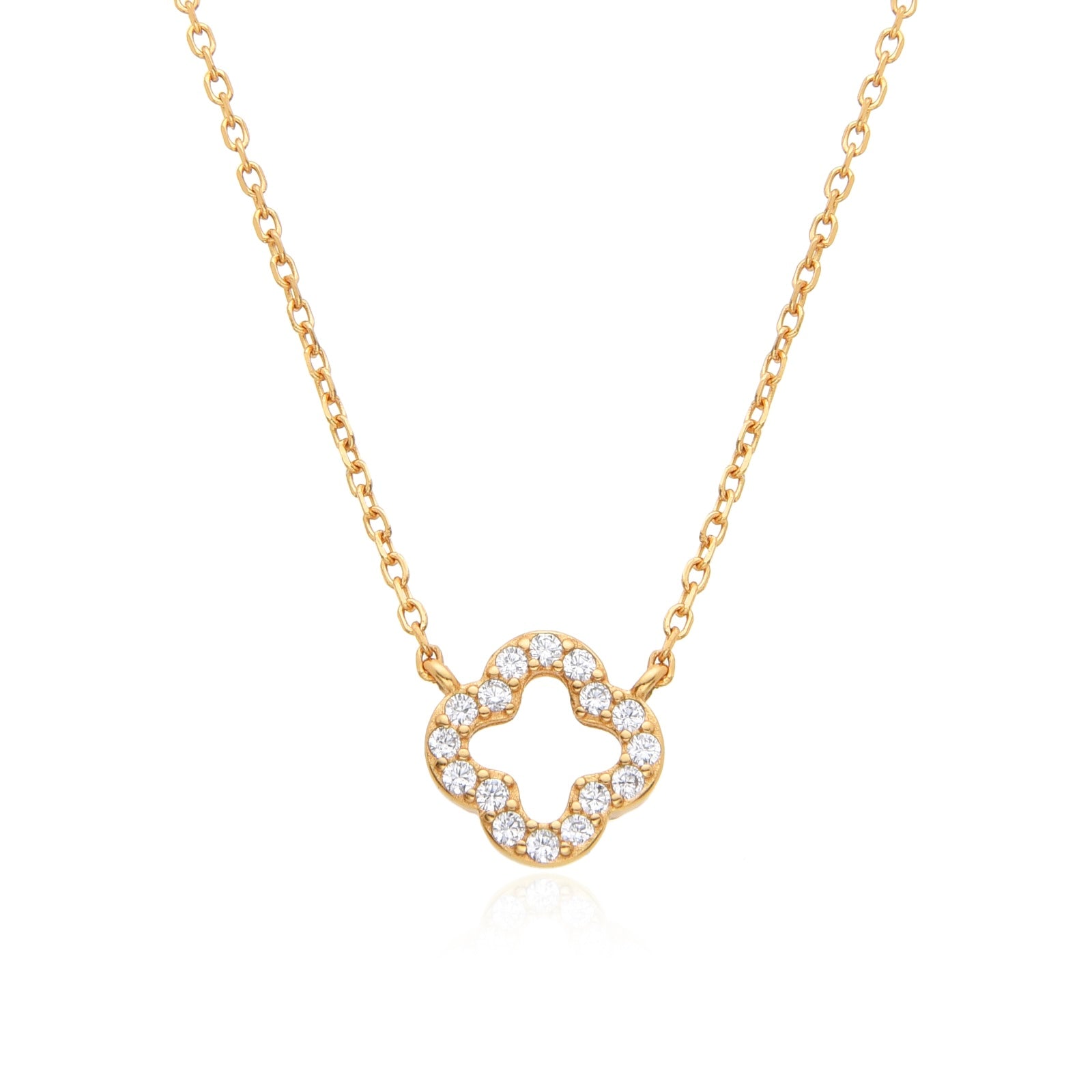 MADISON CLOVER GOLD NECKLACE