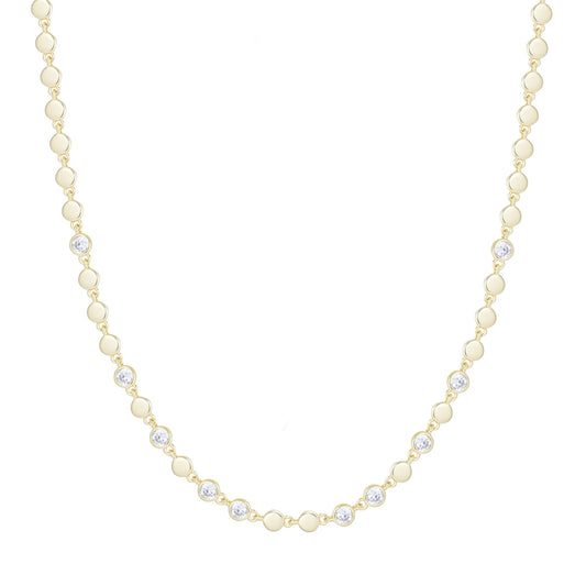 RENEE DISC GOLD NECKLACE