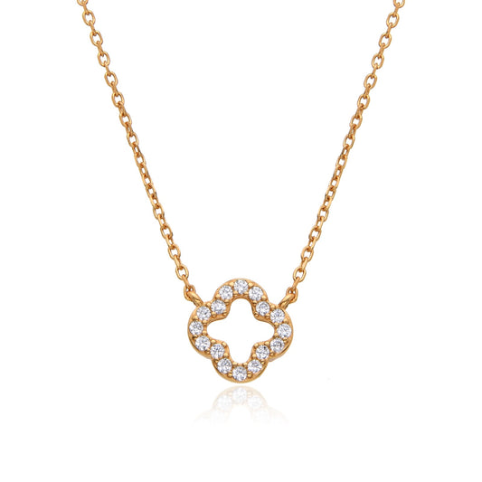 MADISON CLOVER ROSE GOLD NECKLACE