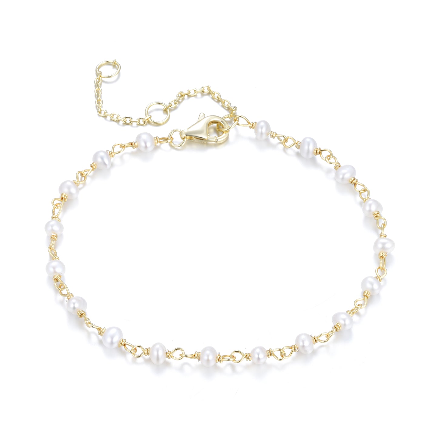 LEI FRESHWATER PEARL GOLD BRACELET