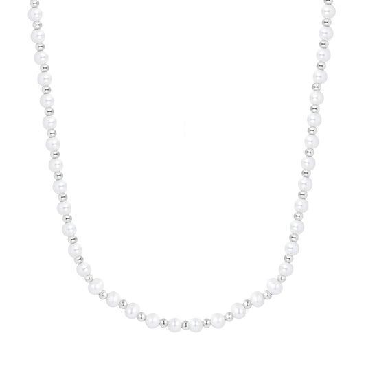 AMANI FRESHWATER PEARL SILVER NECKLACE