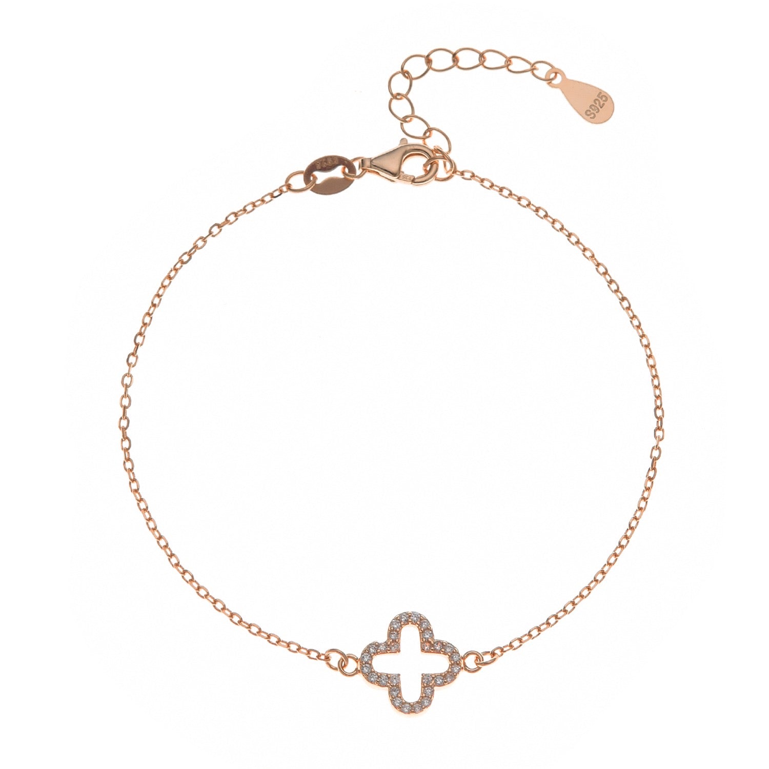 MELINDA CLOVER ROSE GOLD BRACELET