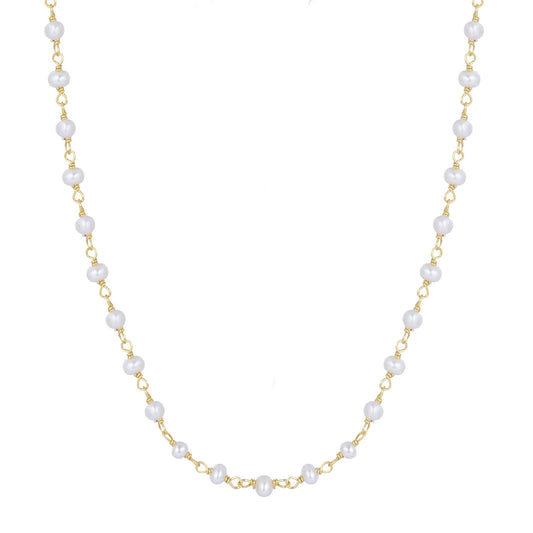 LEI FRESHWATER PEARL GOLD NECKLACE