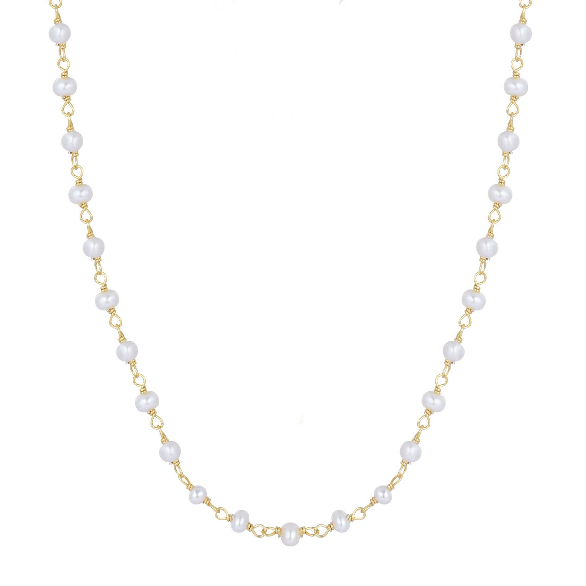 LEI FRESHWATER PEARL GOLD NECKLACE