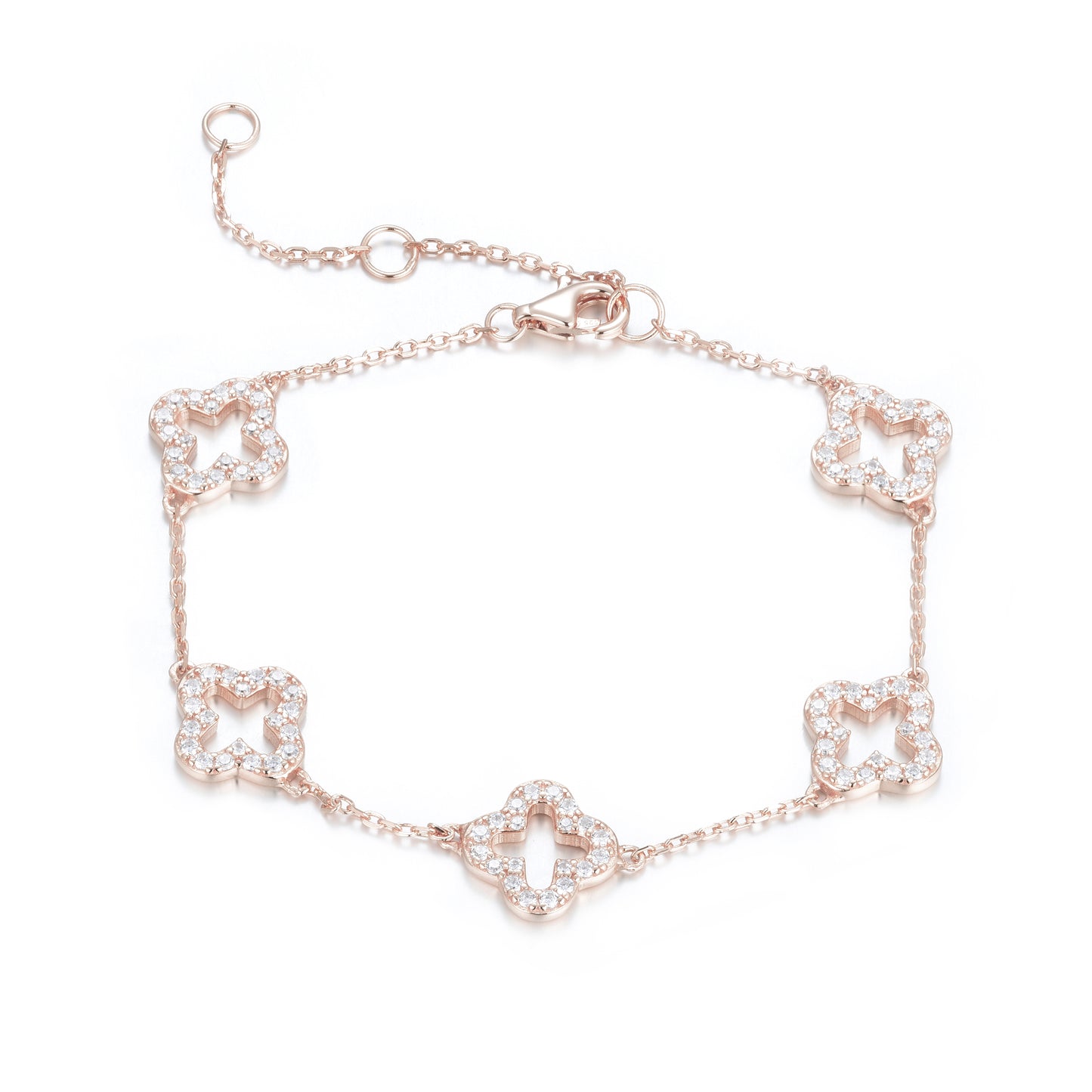 KLARA FIVE CLOVER ROSE GOLD BRACELET