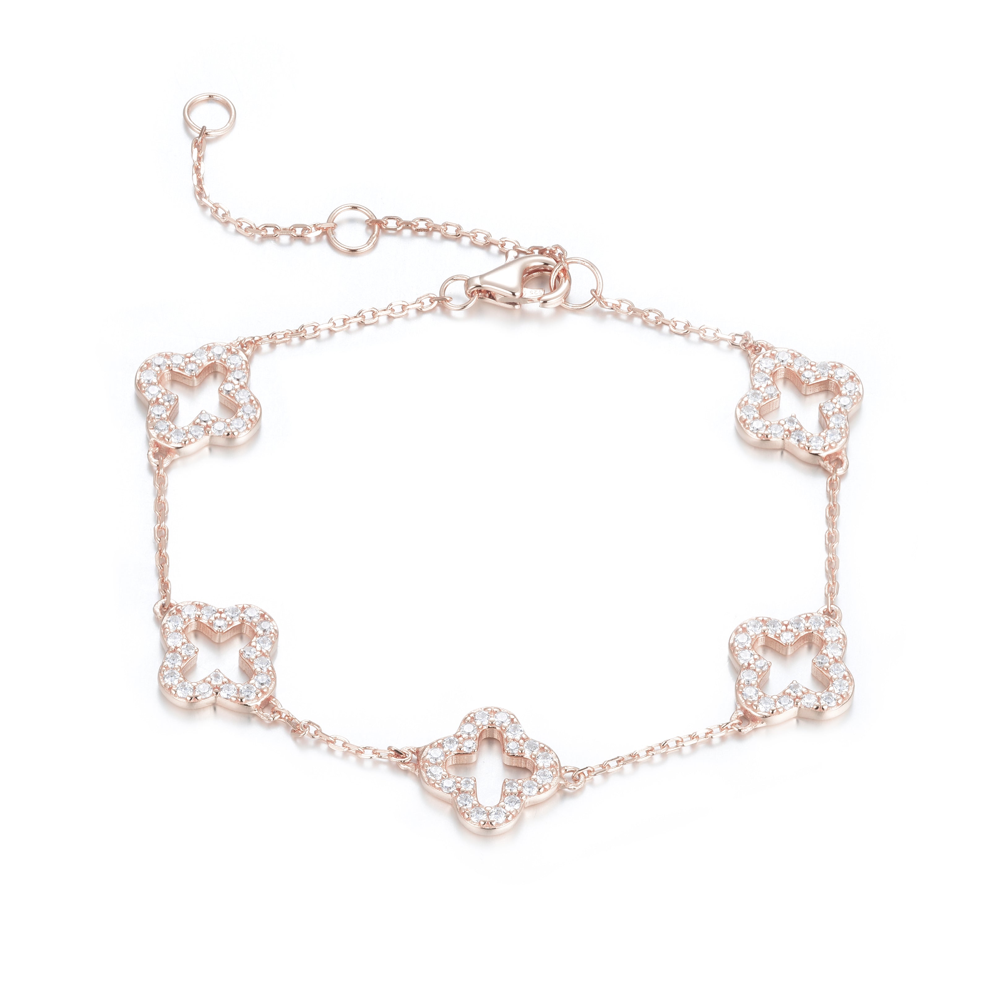 KLARA FIVE CLOVER ROSE GOLD BRACELET