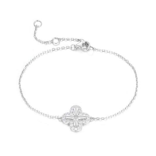 TUSCANY CLOVER SILVER BRACELET