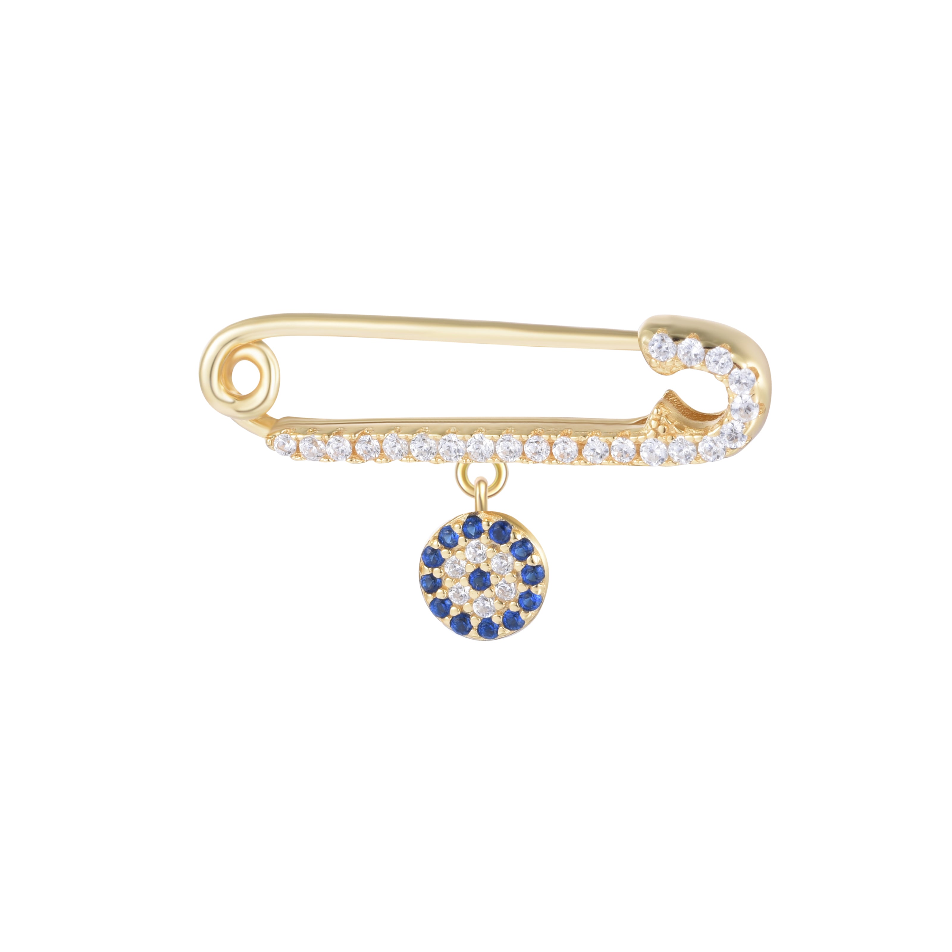 Evil Eye Baby Gold Pin