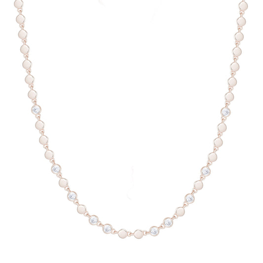 RENEE DISC ROSE GOLD NECKLACE
