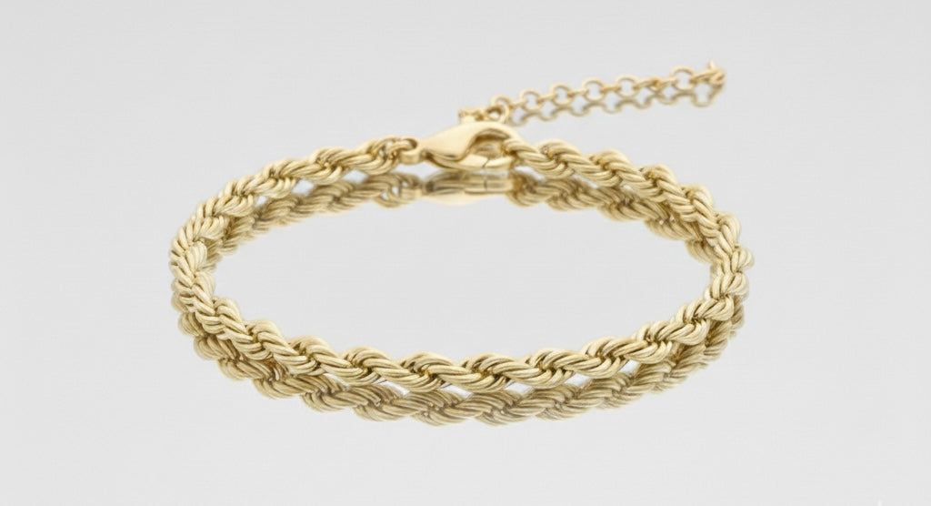 CLASSIC ROPE 4MM GOLD BRACELET