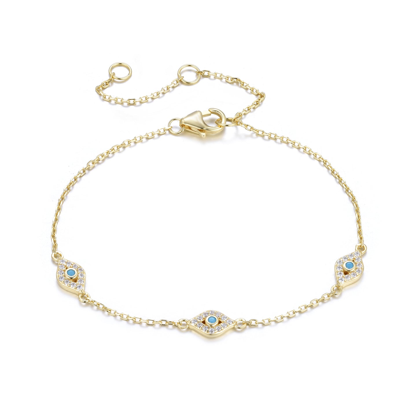 LUXOR EVIL EYE GOLD BRACELET