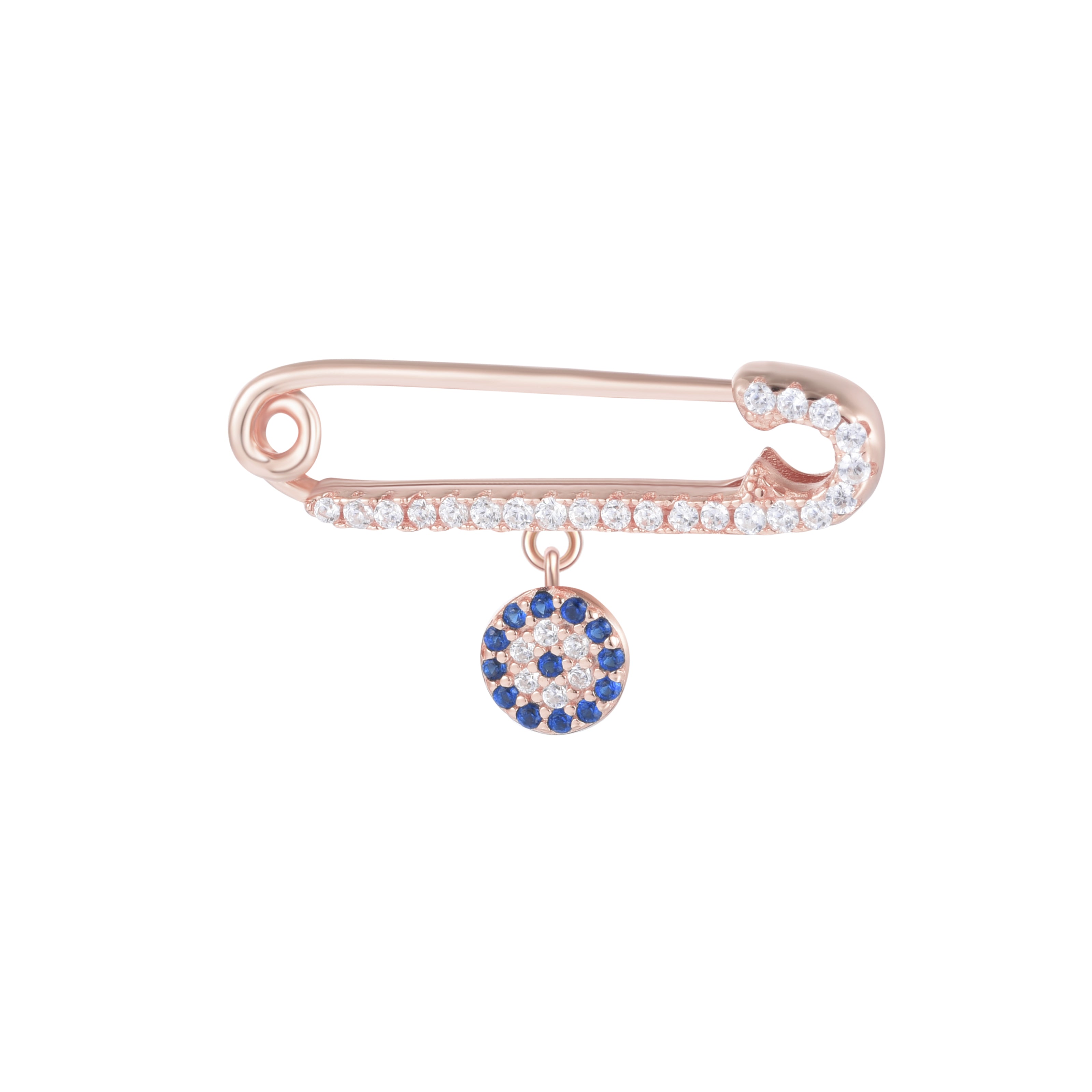 Evil Eye Baby Rose Gold Pin