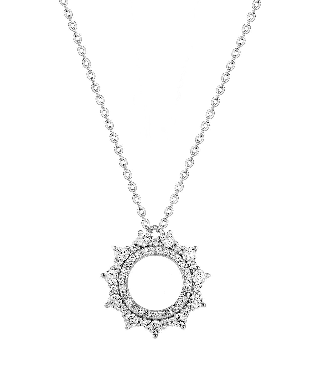 SOLANA SUN SILVER NECKLACE