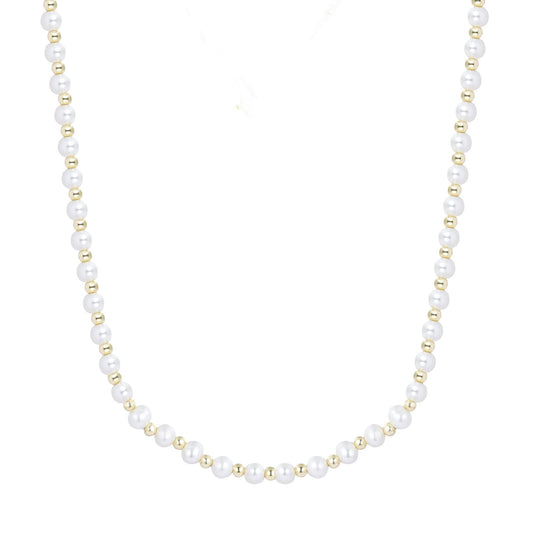 AMANI FRESHWATER PEARL GOLD NECKLACE