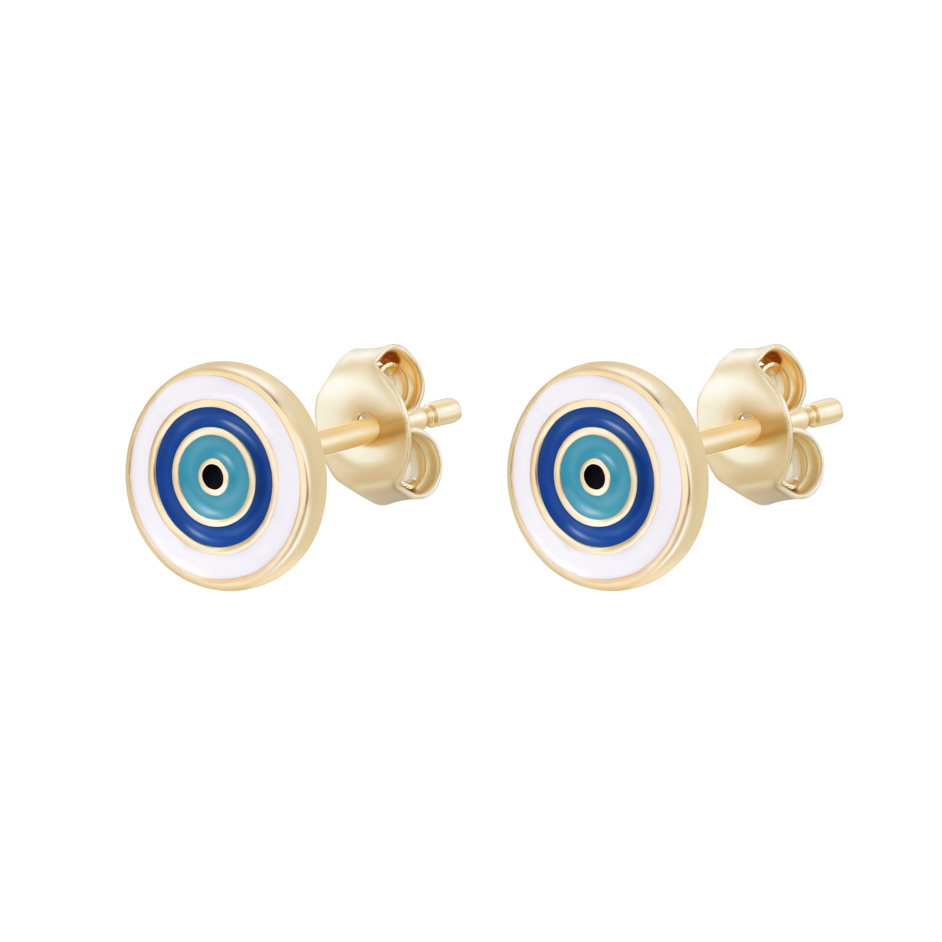 AMIRA EVIL EYE GOLD EARRINGS