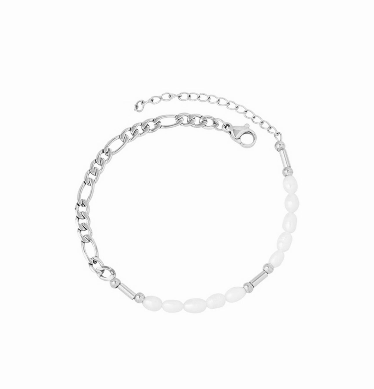 MOLLY PEARL SILVER BRACELET